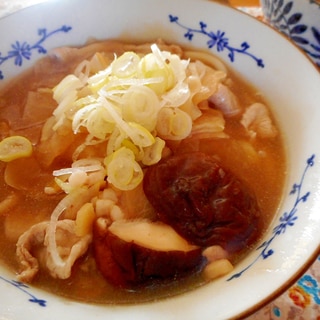 大根と豚肉のとろみうどん